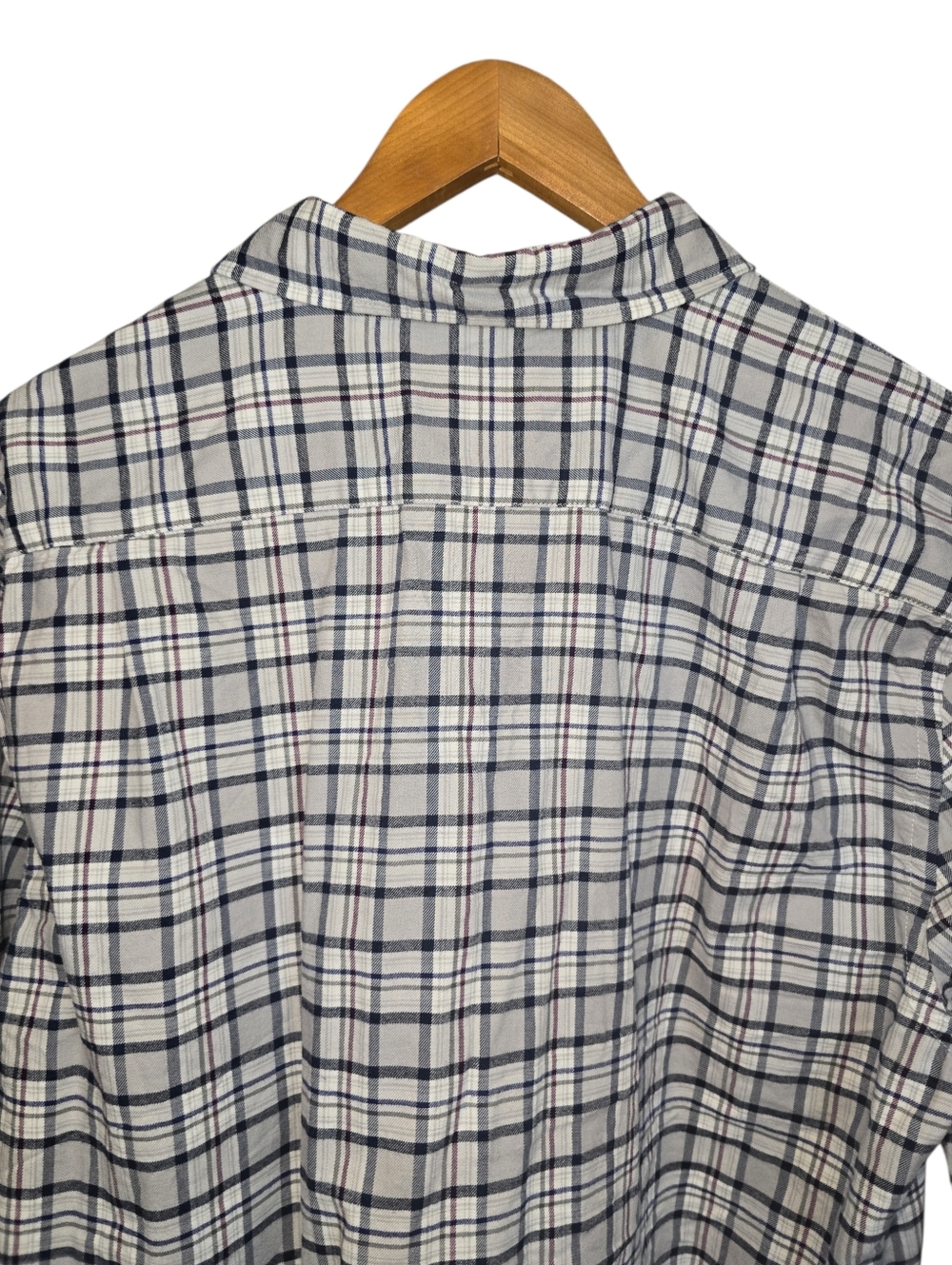 Lacoste 100% Cotton Plaid Button Down Long Sleeve Shirt Men’s Large Regular Fit - Picture 8 of 13